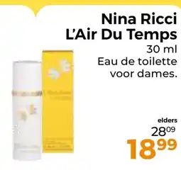 Trekpleister Nina Ricci L'Air Du Temps aanbieding
