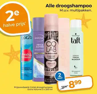 Trekpleister Alle droogshampoo aanbieding