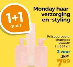 Trekpleister Monday haar verzorging en -styling aanbieding
