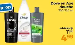 Trekpleister Dove en Axe douche aanbieding