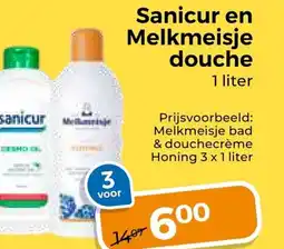 Trekpleister Sanicur en Melkmeisje douche aanbieding