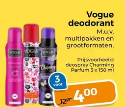 Trekpleister Vogue deodorant aanbieding