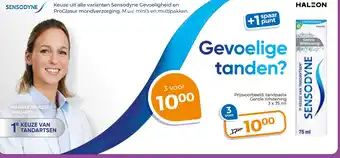 Trekpleister Keuze uit alle varianten Sensodyne Gevoeligheid en ProGlasur mondverzorging. aanbieding