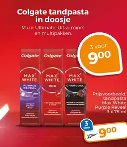 Trekpleister Colgate tandpasta in doosje aanbieding