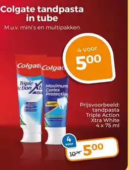 Trekpleister Colgate tandpasta in tube aanbieding