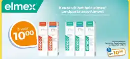 Trekpleister Keuze uit het hele elmex tandpasta assortiment aanbieding