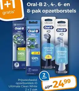 Trekpleister opzetborstels iO Ultimate Clean White aanbieding