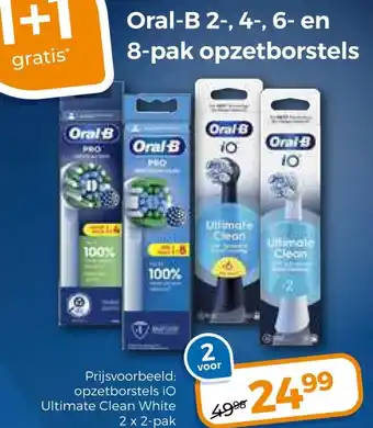 Trekpleister opzetborstels iO Ultimate Clean White aanbieding
