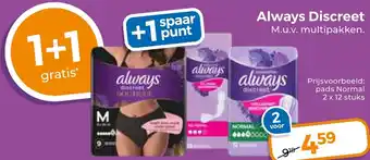 Trekpleister Always Discreet aanbieding