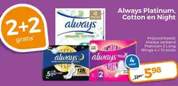 Trekpleister Always Platinum, Cotton en Night aanbieding