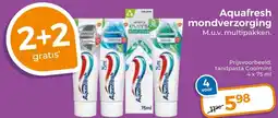 Trekpleister Aquafresh mondverzorging aanbieding