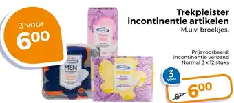 Trekpleister Trekpleister incontinentie artikelen aanbieding