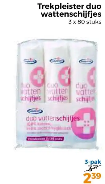 Trekpleister Trekpleister duo wattenschijfjes aanbieding