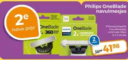 Trekpleister Philips OneBlade navulmesjes aanbieding