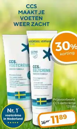 Trekpleister CCS MAAKT JE VOETEN WEER ZACHT aanbieding