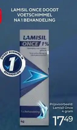 Trekpleister LAMISIL ONCE DOODT VOETSCHIMMEL NA 1 BEHANDELING aanbieding