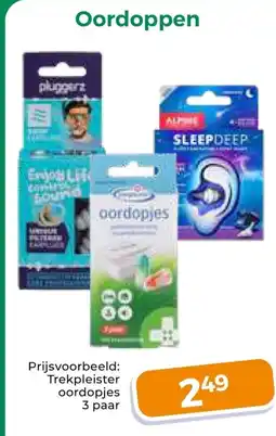 Trekpleister Oordoppen aanbieding