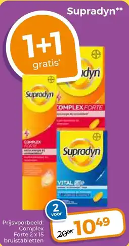 Trekpleister Supradyn aanbieding