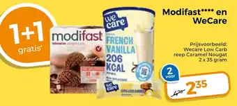 Trekpleister Modifast en WeCare aanbieding