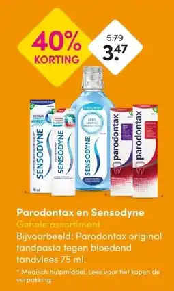 DA Parodontax en Sensodyne aanbieding