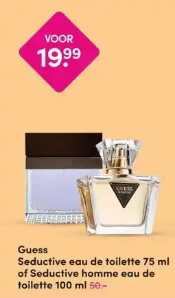 DA Guess Seductive eau de toilette of Seductive homme eau de toilette aanbieding