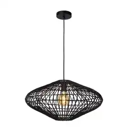 Praxis Lucide hanglamp Magali zwart Ø56cm E27 aanbieding