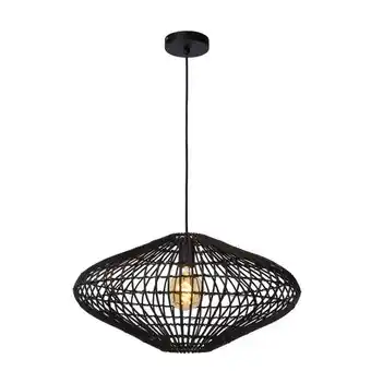 Praxis Lucide hanglamp Magali zwart Ø56cm E27 aanbieding