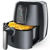 Bol.com KitchenBrothers Airfryer XL - 1890W - Heteluchtfriteuse XXL - 72L Inhoud - 80ºC tot 200ºC - Zwart aanbieding