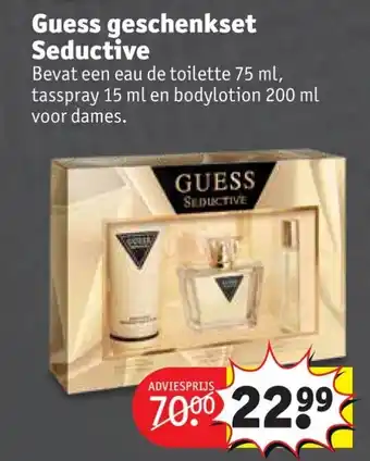 Kruidvat Guess geschenkset Seductive aanbieding