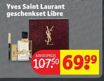 Kruidvat Yves Saint Laurant geschenkset Libre aanbieding