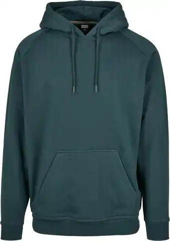 Amazon Urban Classics Blanke hoodie Sweatshirt met capuchon heren, groen (bottle green), M aanbieding