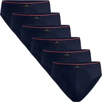 Amazon DANISH ENDURANCE Katoenen Slip, Klassiek Ondergoed, Hoge Beenuitsnijding, voor Heren, 6-pack aanbieding