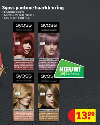 Kruidvat Syoss pantone haarkleuring aanbieding