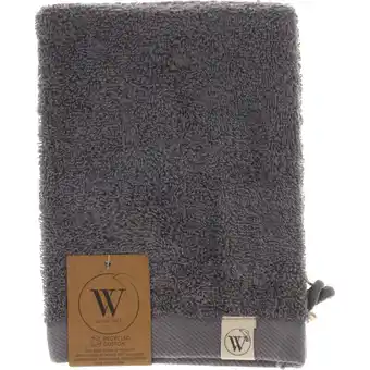 Albert Heijn Walra Washand remade cotton antraciet aanbieding