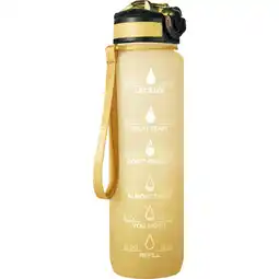 Albert Heijn Bourgini Waterfles gradient geel 1 liter aanbieding