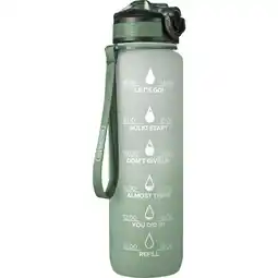 Albert Heijn Bourgini Waterfles gradient groen 1 liter aanbieding