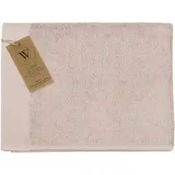Albert Heijn Walra Badlaken remade cotton poeder roze aanbieding
