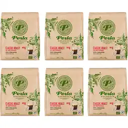 Albert Heijn Perla Biologisch Classic roast koffiepads 6-pack aanbieding