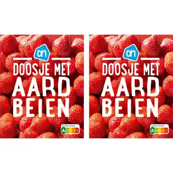 Albert Heijn AH Doosje met aardbeien 2-pack aanbieding