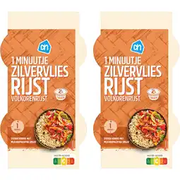 Albert Heijn AH 1 minuutje zilvervliesrijst 2-pack aanbieding