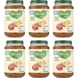 Albert Heijn Olvarit Tomaat ham macaroni 8m+ 6-pack aanbieding