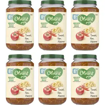 Albert Heijn Olvarit Tomaat ham macaroni 8m+ 6-pack aanbieding