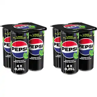 Albert Heijn Pepsi Zero sugar lime 8-pack aanbieding