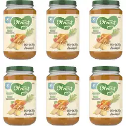 Albert Heijn Olvarit Wortel kip aardappel 8m+ 6-pack aanbieding