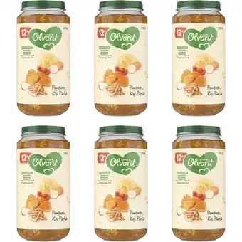 Albert Heijn Olvarit Pompoen kip pasta 12m+ 6-pack aanbieding