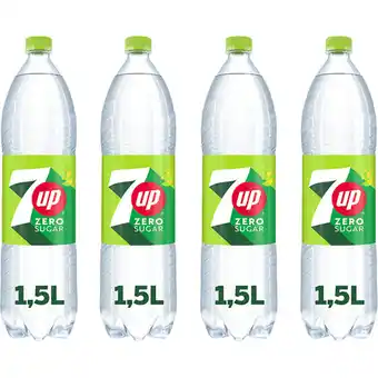 Albert Heijn Seven Up Zero lemon lime 4-pack aanbieding