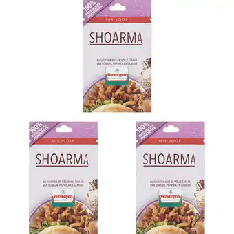 Albert Heijn Verstegen Kruidenmix voor shoarma 3-pack aanbieding