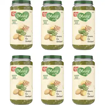 Albert Heijn Olvarit Spinazie kip aardappel 12m+ 6-pack aanbieding