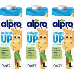 Albert Heijn Alpro Groeidrink soya 1-3+ jaar 3-pack aanbieding