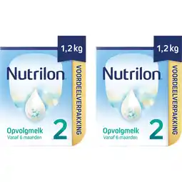 Albert Heijn Nutrilon 2 opvolgmelk vvp 6m+ 2-pack aanbieding